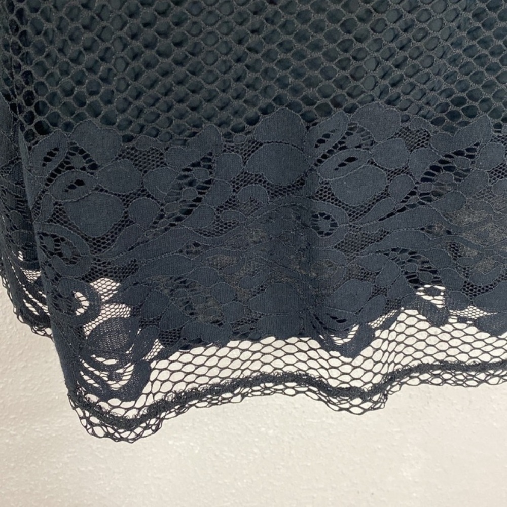 Free People Be Your Baby Black Lace Babydoll Mini Dress Small S RR12 - Picture 11 of 16